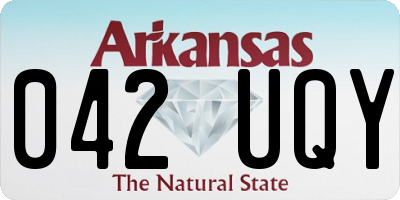 AR license plate 042UQY