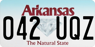 AR license plate 042UQZ