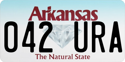 AR license plate 042URA