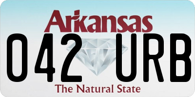 AR license plate 042URB