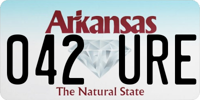 AR license plate 042URE