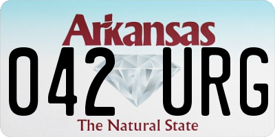 AR license plate 042URG