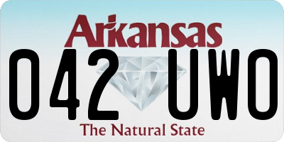 AR license plate 042UWO