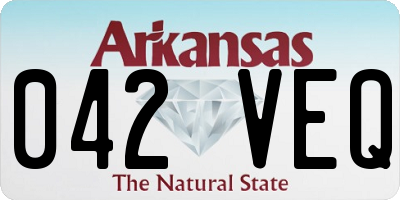 AR license plate 042VEQ