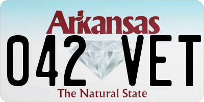 AR license plate 042VET