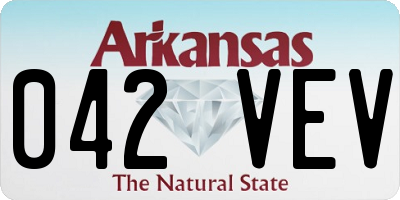 AR license plate 042VEV
