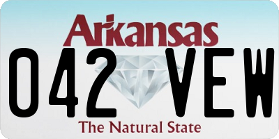 AR license plate 042VEW