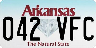 AR license plate 042VFC