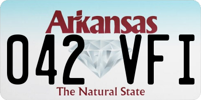 AR license plate 042VFI