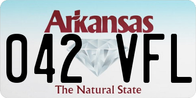 AR license plate 042VFL