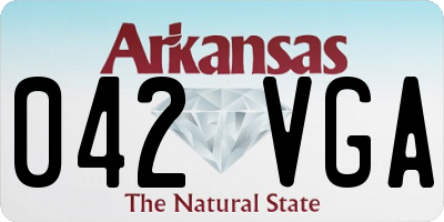 AR license plate 042VGA