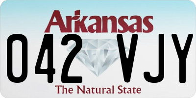 AR license plate 042VJY