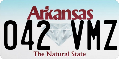 AR license plate 042VMZ