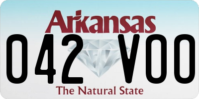 AR license plate 042VOO