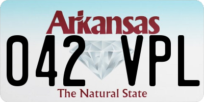 AR license plate 042VPL