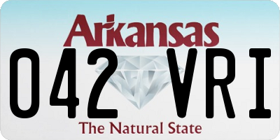AR license plate 042VRI