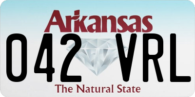 AR license plate 042VRL