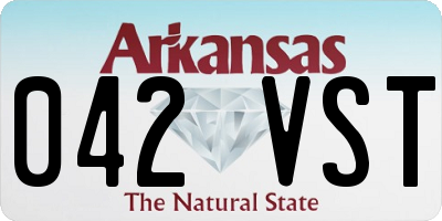 AR license plate 042VST