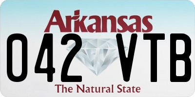 AR license plate 042VTB