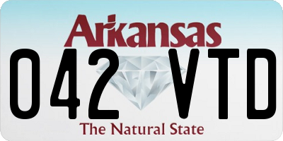 AR license plate 042VTD