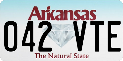 AR license plate 042VTE