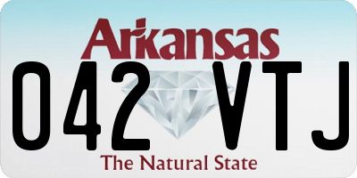 AR license plate 042VTJ