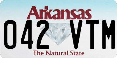 AR license plate 042VTM