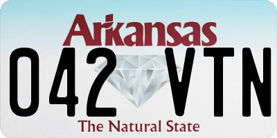 AR license plate 042VTN