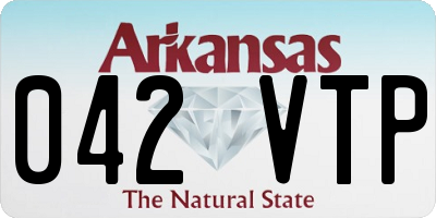 AR license plate 042VTP