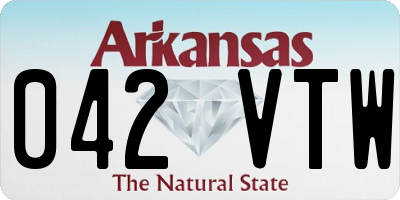 AR license plate 042VTW