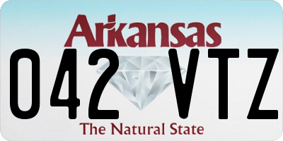 AR license plate 042VTZ