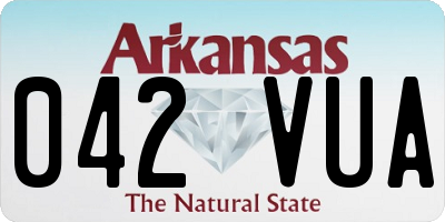AR license plate 042VUA