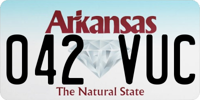 AR license plate 042VUC