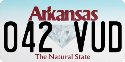 AR license plate 042VUD