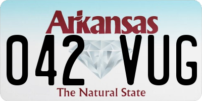 AR license plate 042VUG