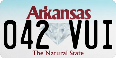 AR license plate 042VUI