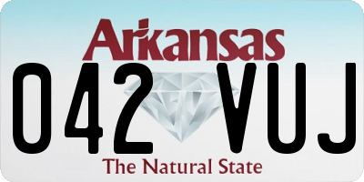 AR license plate 042VUJ