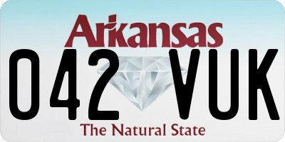 AR license plate 042VUK