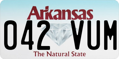 AR license plate 042VUM
