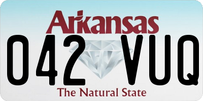 AR license plate 042VUQ