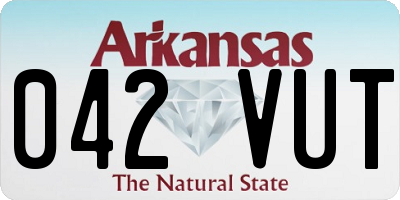 AR license plate 042VUT