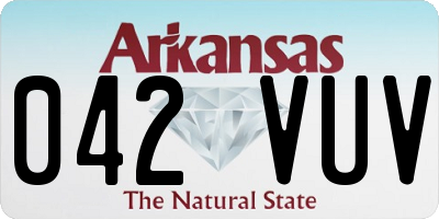 AR license plate 042VUV
