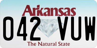 AR license plate 042VUW