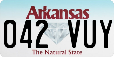 AR license plate 042VUY