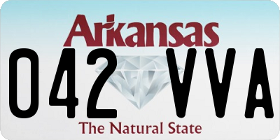AR license plate 042VVA