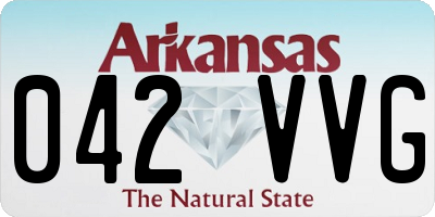 AR license plate 042VVG