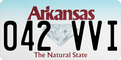 AR license plate 042VVI