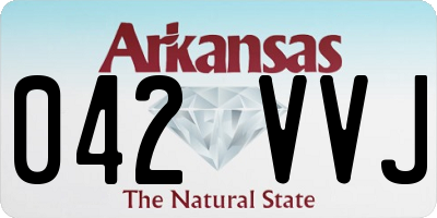 AR license plate 042VVJ