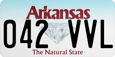 AR license plate 042VVL
