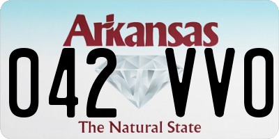 AR license plate 042VVO
